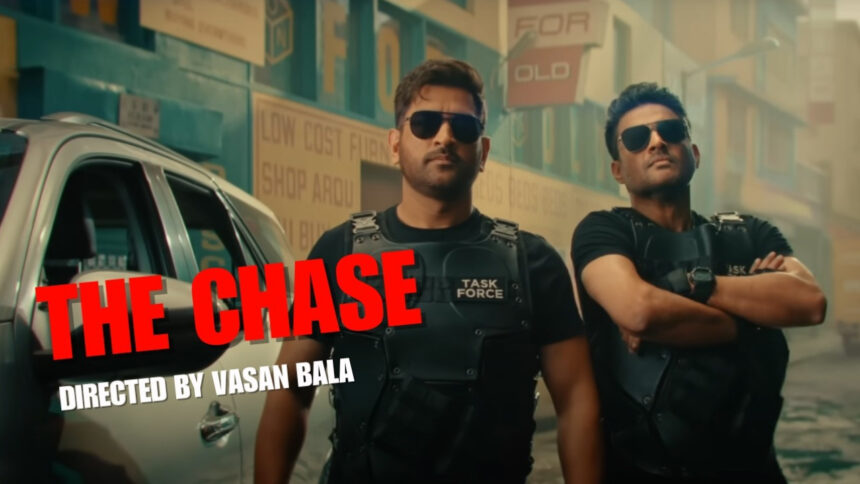Dhoni movie - the chase featuring, dhoni and madhaban
